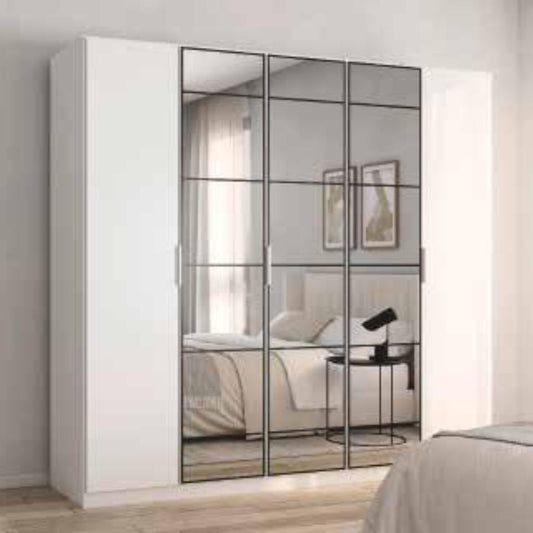 Acero Alpine White 5 Door Wardrobe
