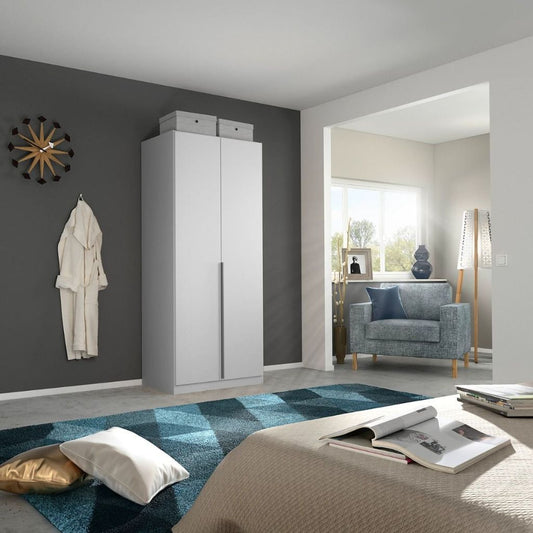 Alabama Silk Grey 2 Door Wardrobe