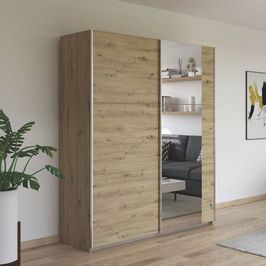 Aurelio 175cm Artisan Oak Sliding Wardrobe