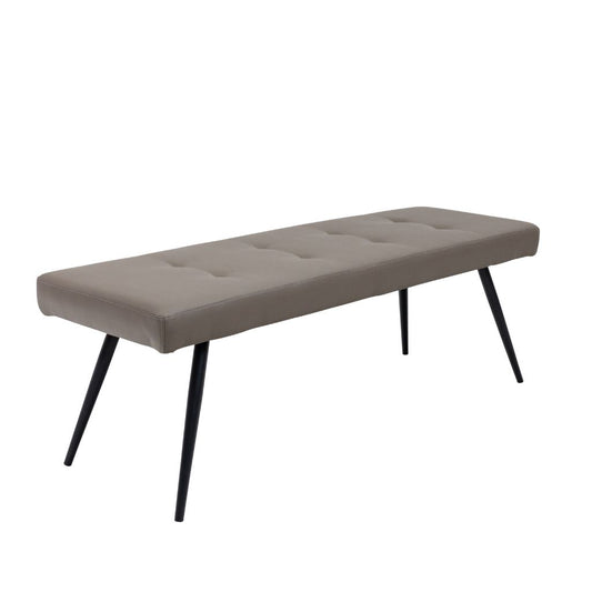 Avola Taupe Faux Leather 1.35m Bench