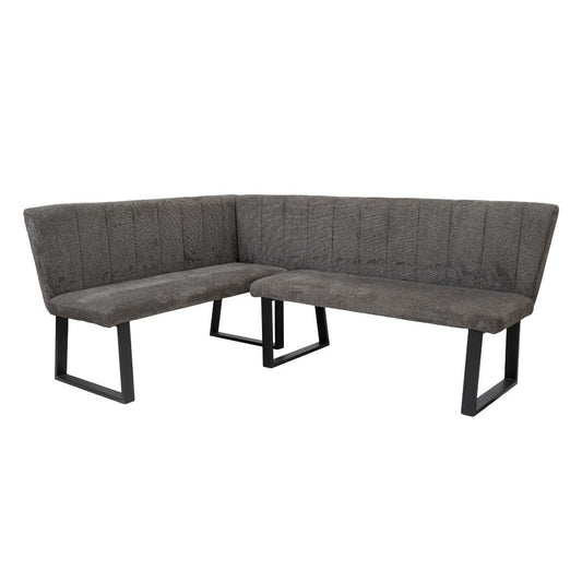 Bariello Corner Dining Bench Charcoal