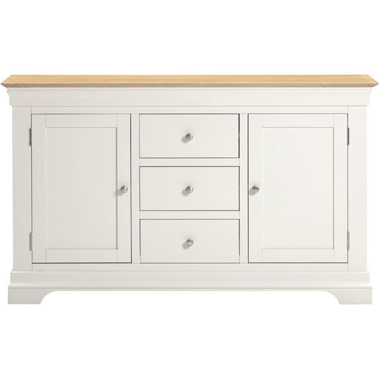 Bordeaux Ivory 2 Door 3 Drawer Sideboard Front