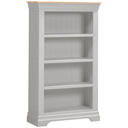 Bordeaux Pebble Grey Bookcase Angle