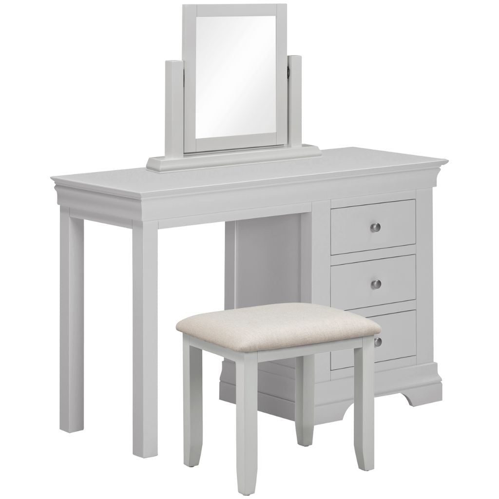 Bordeaux Pebble Grey Dressing Table Set by Wholesale