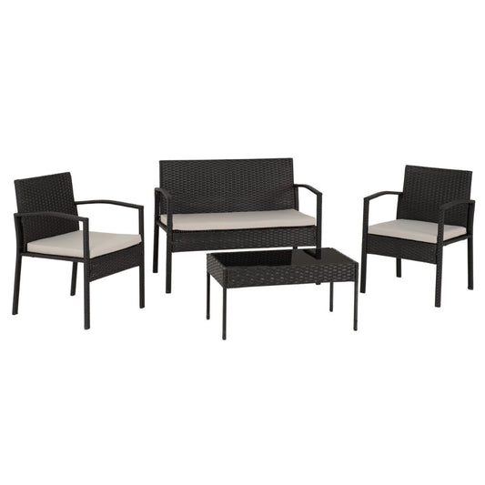 Cedar 4 Piece Garden Set Angle