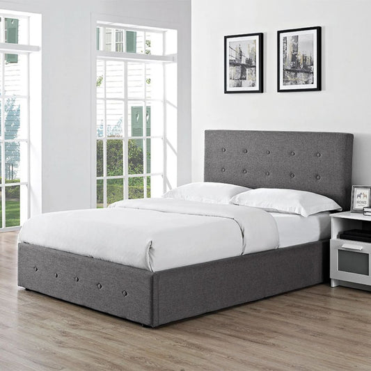 Chanel 4'6 Double Upholstered Ottoman Bed