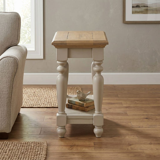 Pine side table perfect for an evening cuppa in the living room