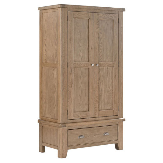 Chatsworth Oak 2 Door Wardrobe