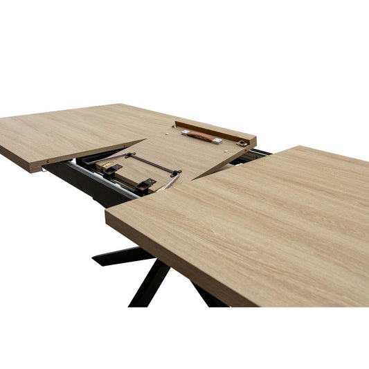 Delta 1.6m Extending Oak Dining Table Extending