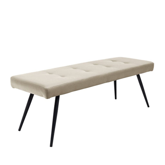 Dalmine Stone Faux Leather Dining Bench