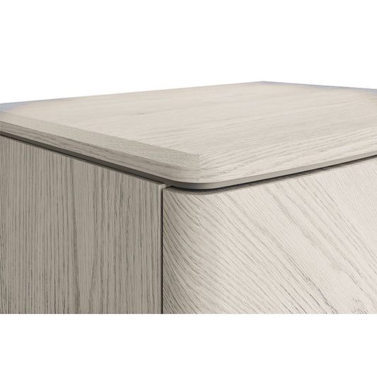 Diletta Stone 2 Drawer Bedside Table Edge