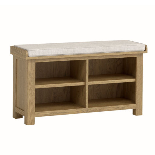 Dorchester Oak Shoe Bench