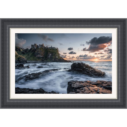Dunluce Castle Early Spring Sunset Framed Picture