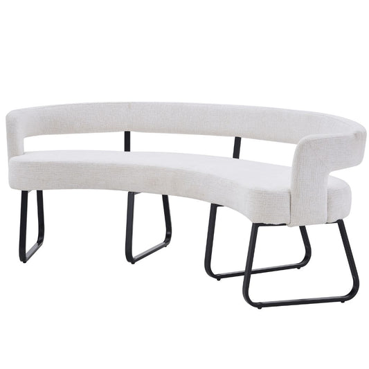 Halo Ivory Dining Bench by Annaghmore