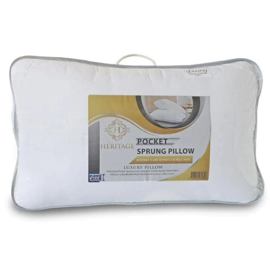 Heritage Pocket Sprung Pillow in Pack
