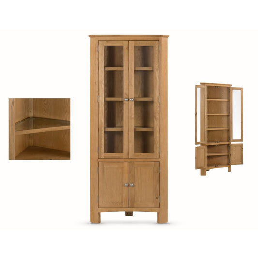 Kilkenny Oak Corner Display Unit