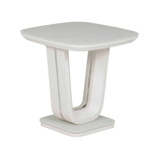 Lazzaro Light Grey Lamp Table