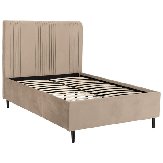 Maine Taupe Velvet Bedframe Range by Wholesale