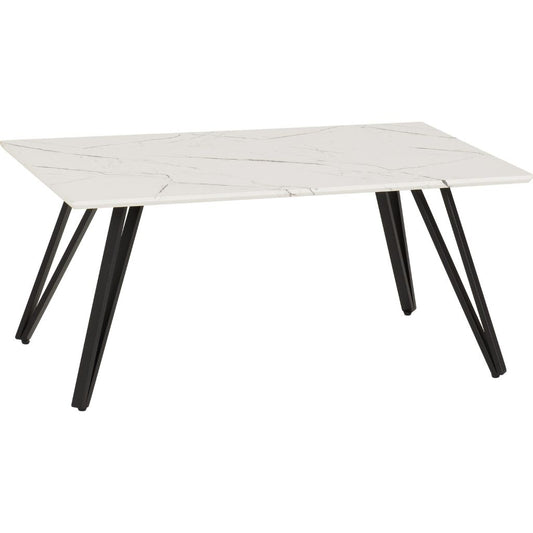 Marlow White Marble Effect Coffee Table