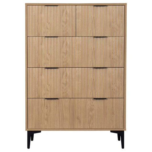 Miami Oak Effect 3+2 Drawer Chest