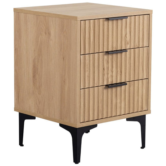 Miami Oak Effect Bedside Table