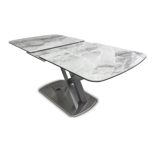 Mirage Light Grey 1.6m Extending Dining Table Opening