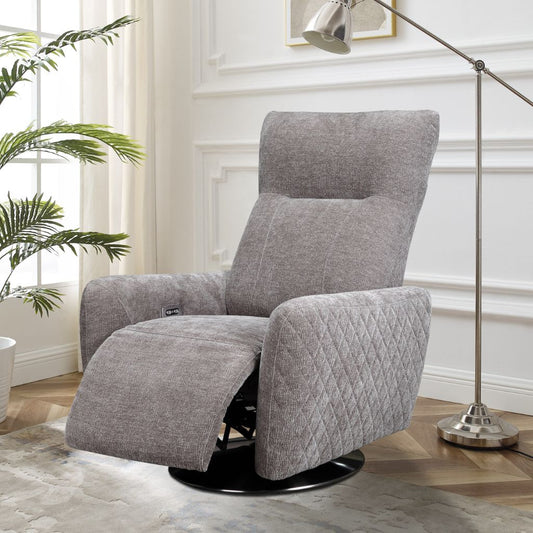 Monti Grey Fabric Electric Power Recliner