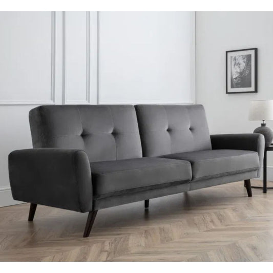 Monza Grey Velvet Sofabed