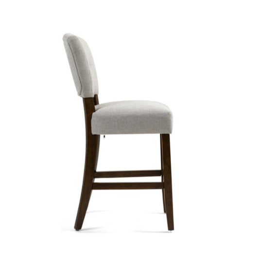 Oakridge Beige Fabric Counter Stool Side