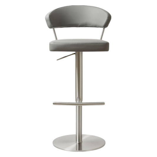Strata Steel Grey PU Bar Stool