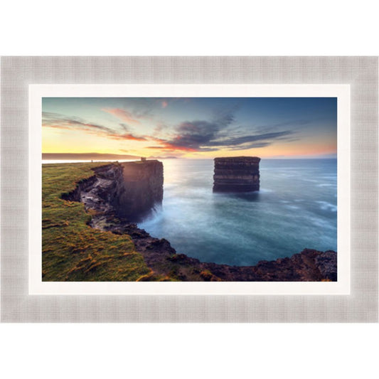 Sunset at Downpatrick Head Framed Picture