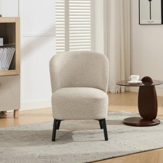 Talia Natural Beige Accent Chair Front