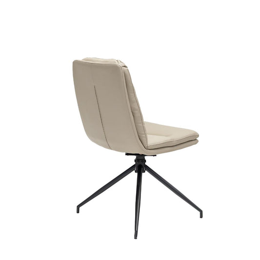 Back view of the Tortosa with lovely black legs to contrast against the lighter taupe PU