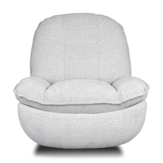 Torino Light Grey Electric Swivel TV Chair by Annaghmore
