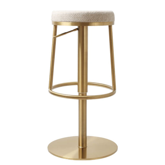 Vibe Gold Wheat Fabric Bar Stool