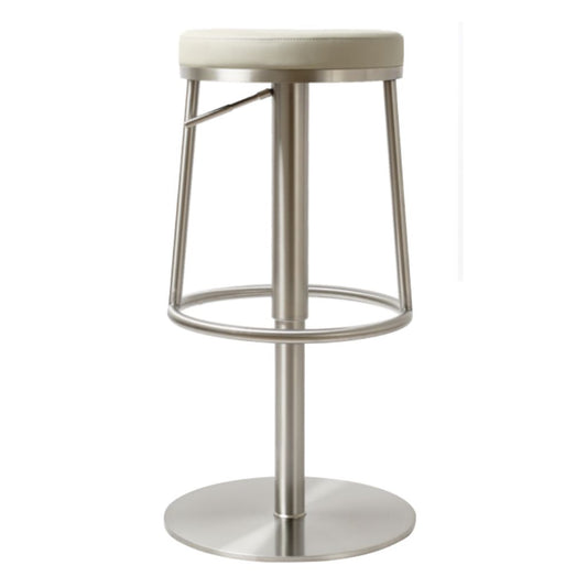 Vibe Steel Light Grey PU Bar Stool