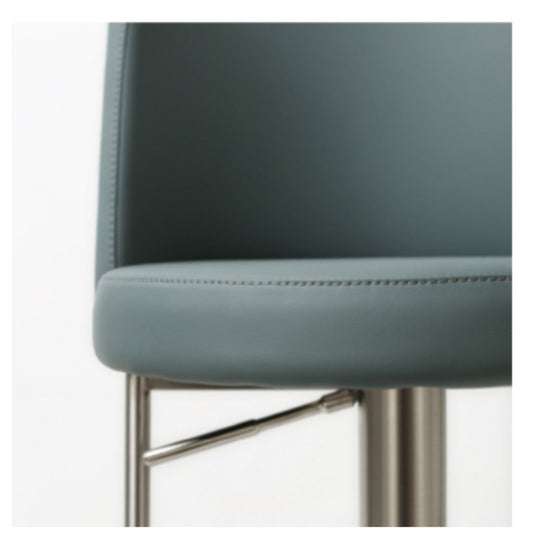 Vogue Steel Teal PU Bar Stool Seat