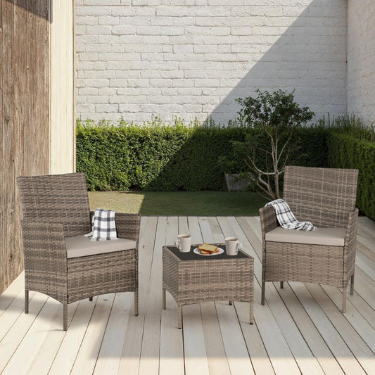 Willow Rattan 3 Piece Garden Set