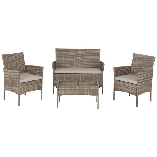 Willow 4 Piece Rattan Garden Set