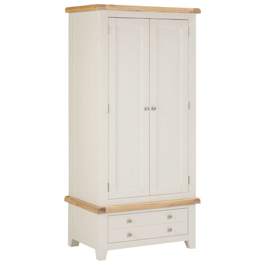 Windsor Ivory 2 Door 1 Drawer Wardrobe