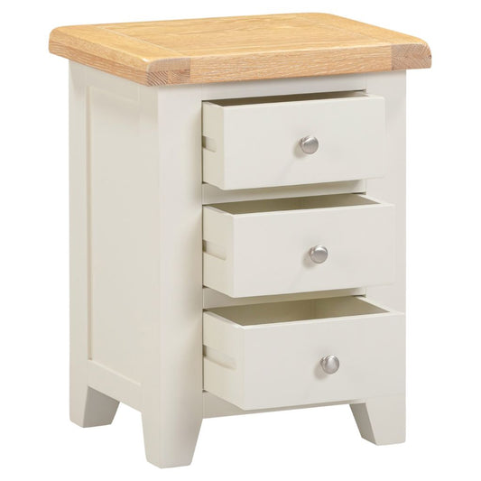 Windsor Ivory 3 Drawer Bedside Drawer