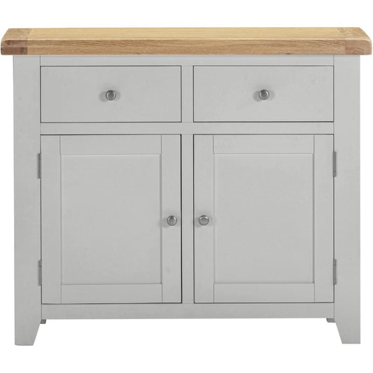 Windsor Pebble Grey 2 Door 2 Drawer Sideboard Front