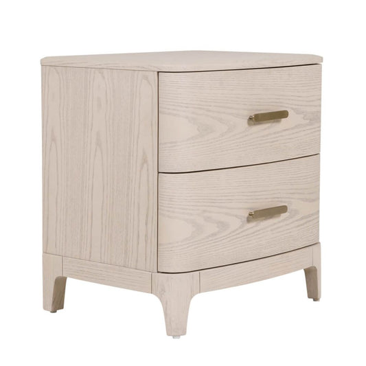 Zahra Cream Bedside Table Angle