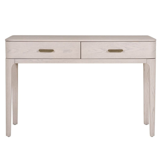 Zahra Cream 2 Drawer Dressing Table Front