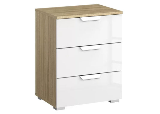 Aditio High Gloss White & Sonoma Oak Bedroom Furniture Range by Rauch