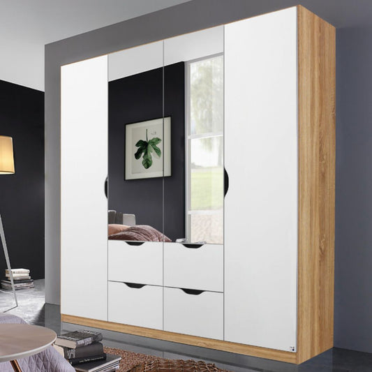 Arnstein Sonoma Oak & White Wardrobe Range by Rauch