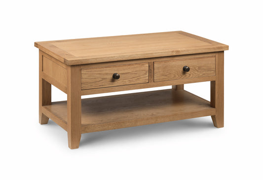 Astoria Coffee Table with 2 Drawers by Julian Bowen