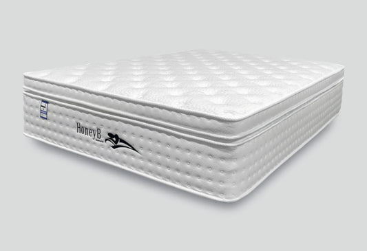 HoneyB luxury mattress with quilted top.