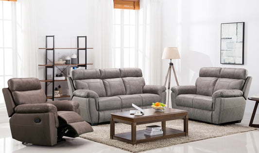 Baxter 3+1+1 Sofa Set in Grey by Vida Living