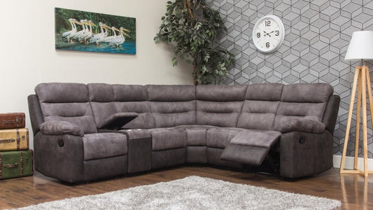 Dillon Grey Charcoal Corner Sofa Range by Sofahouse (Customizable)